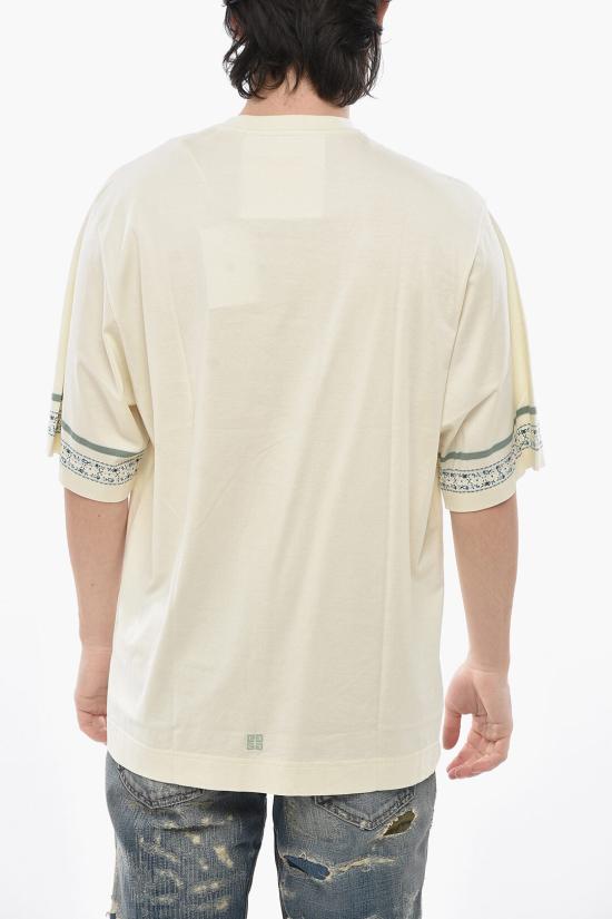  지방시 반팔 티셔츠 BM712H3YN5 105 Beige - GIVENCHY
