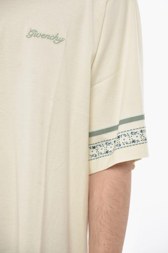  지방시 반팔 티셔츠 BM712H3YN5 105 Beige - GIVENCHY