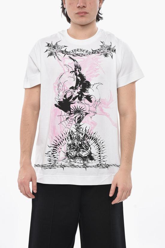  지방시 반팔 티셔츠 BM71583Y6B 100 White