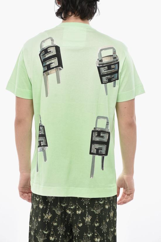  지방시 반팔 티셔츠 BM716N3YBC 322 Green - GIVENCHY