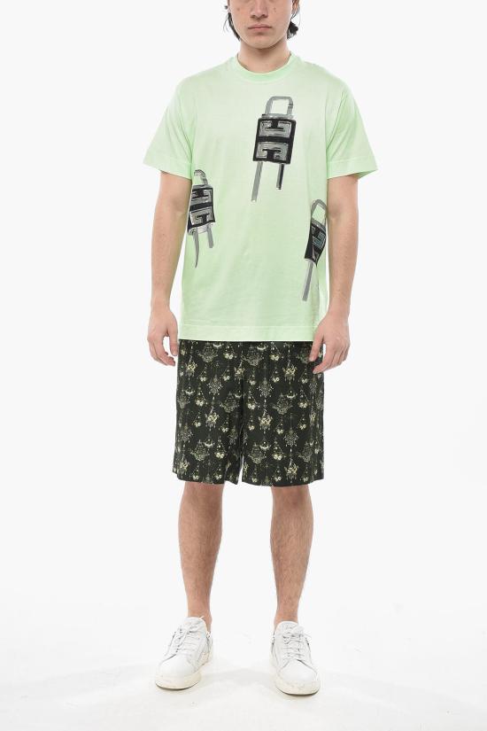  지방시 반팔 티셔츠 BM716N3YBC 322 Green - GIVENCHY