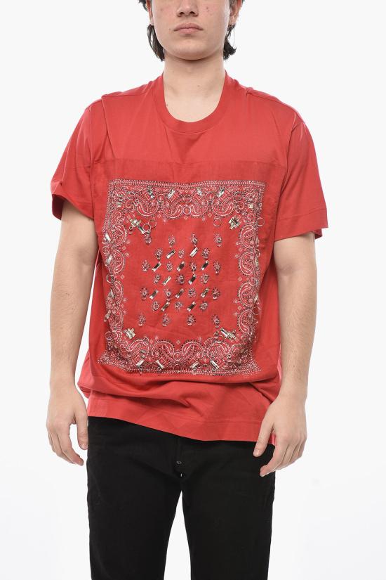  지방시 반팔 티셔츠 BM717W3Y6B 640 Red