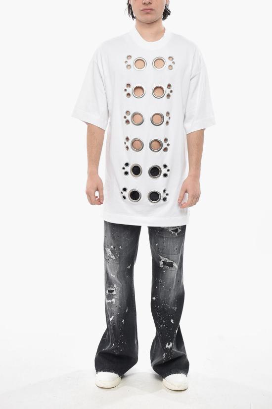  지방시 반팔 티셔츠 BM71KL3YLR 100 White - GIVENCHY