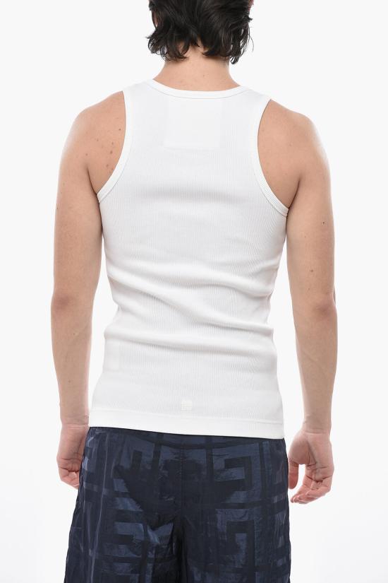  지방시 민소매 티셔츠 BM71KY3YLE 100 White - GIVENCHY