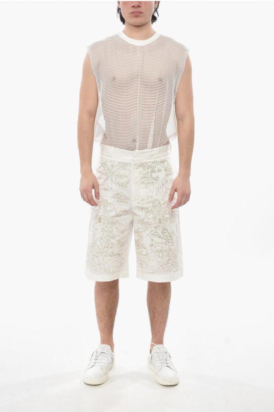  지방시 숏팬츠 BM51H01YGW 105 White - GIVENCHY