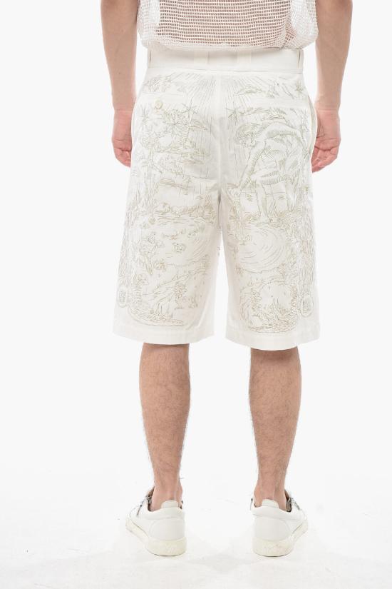  지방시 숏팬츠 BM51H01YGW 105 White - GIVENCHY