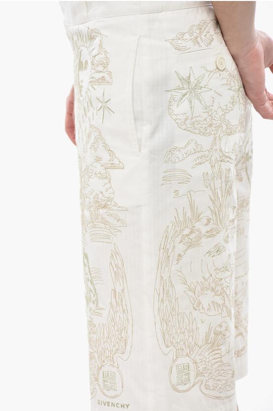  지방시 숏팬츠 BM51H01YGW 105 White - GIVENCHY