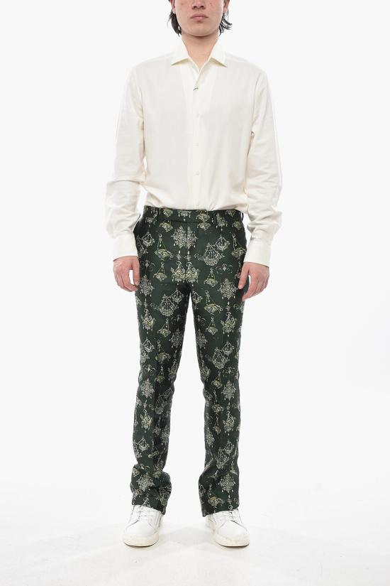  지방시 스트레이트 팬츠 BM51H515RZ 301 Green - GIVENCHY