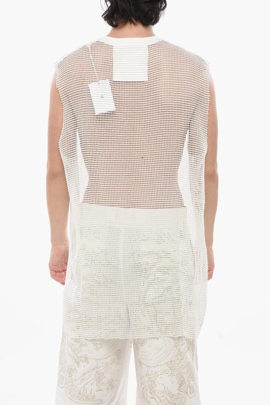  지방시 민소매 티셔츠 BM60XZ30Y3 101 White - GIVENCHY