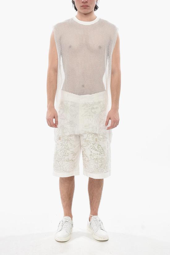  지방시 민소매 티셔츠 BM60XZ30Y3 101 White - GIVENCHY