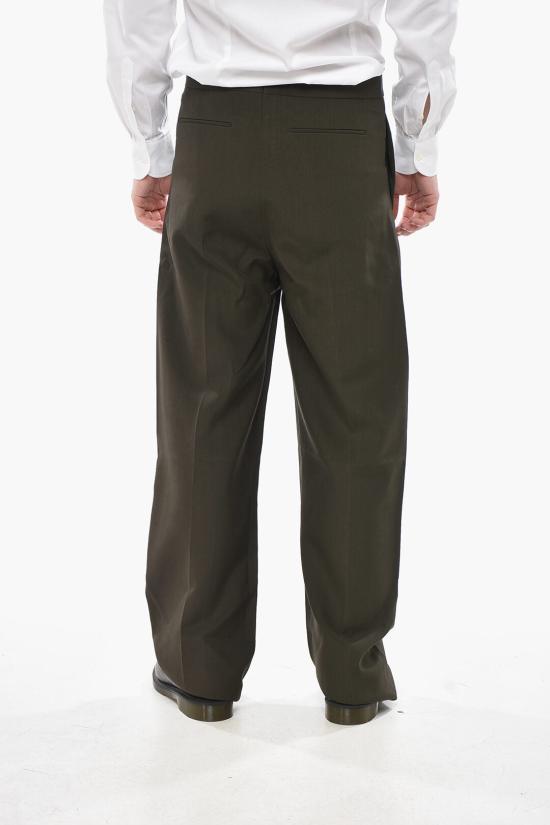  지방시 스트레이트 팬츠 BM51EB14DL 309 Military Green - GIVENCHY