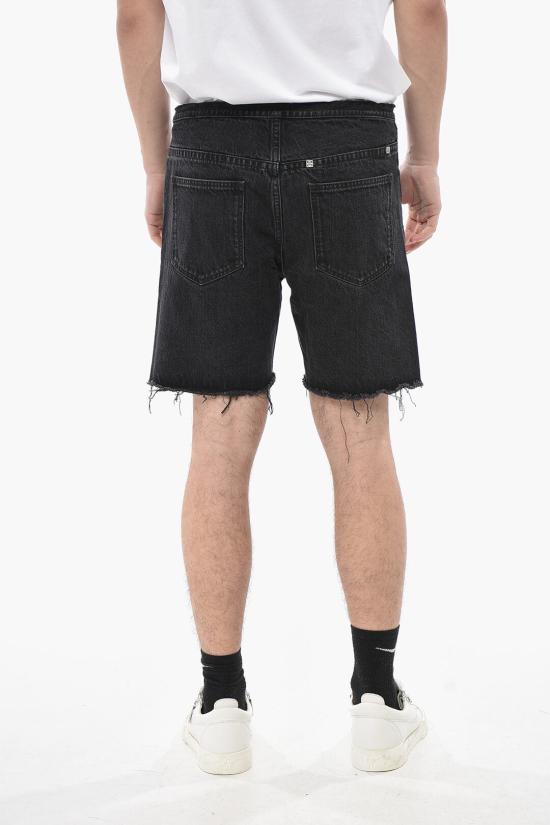  지방시 데님 숏팬츠 BM51DZ5Y9Z 001 Black - GIVENCHY