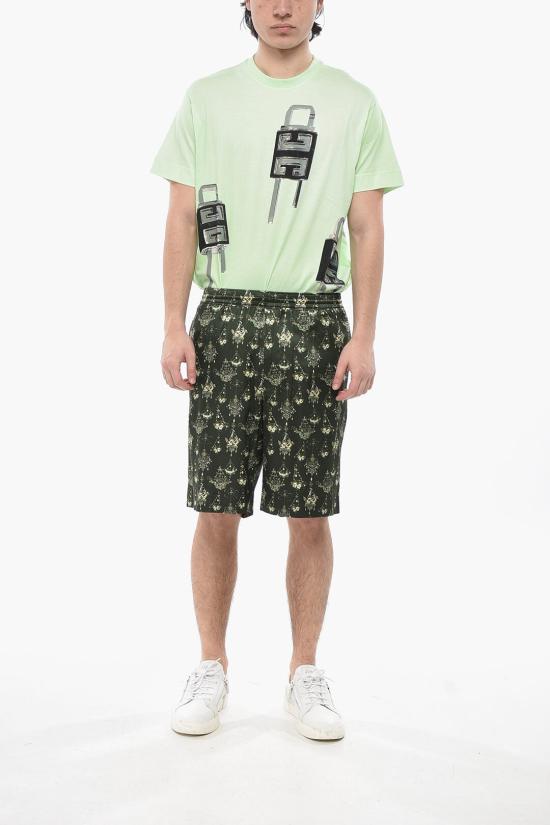  지방시 숏팬츠 BM51FU15S4 301 Military Green - GIVENCHY