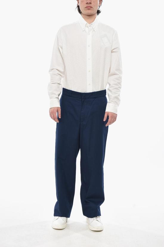  지방시 치노 팬츠 BM51AU14YK 410 Blue - GIVENCHY