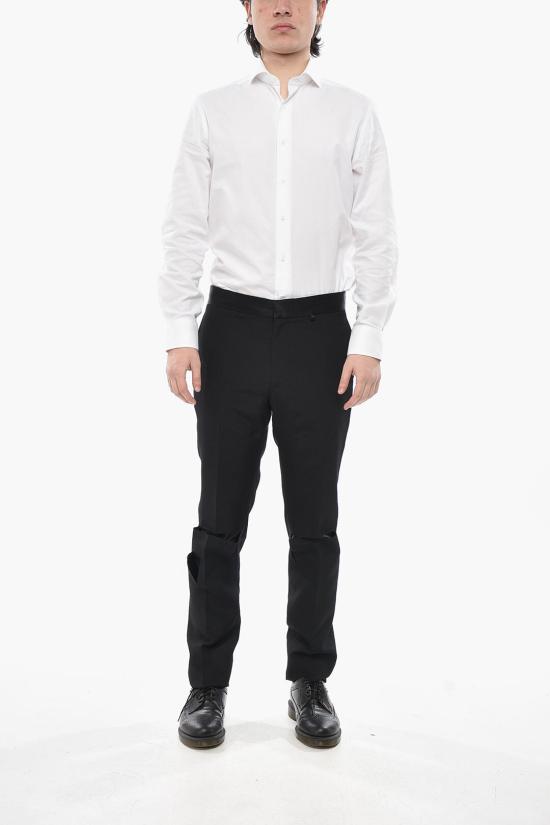  지방시 스트레이트 팬츠 BM516E14DL 001 Black - GIVENCHY