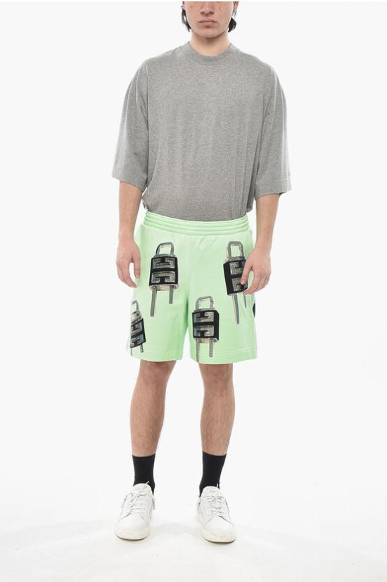  지방시 숏팬츠 BM51883YBC 322 Green - GIVENCHY