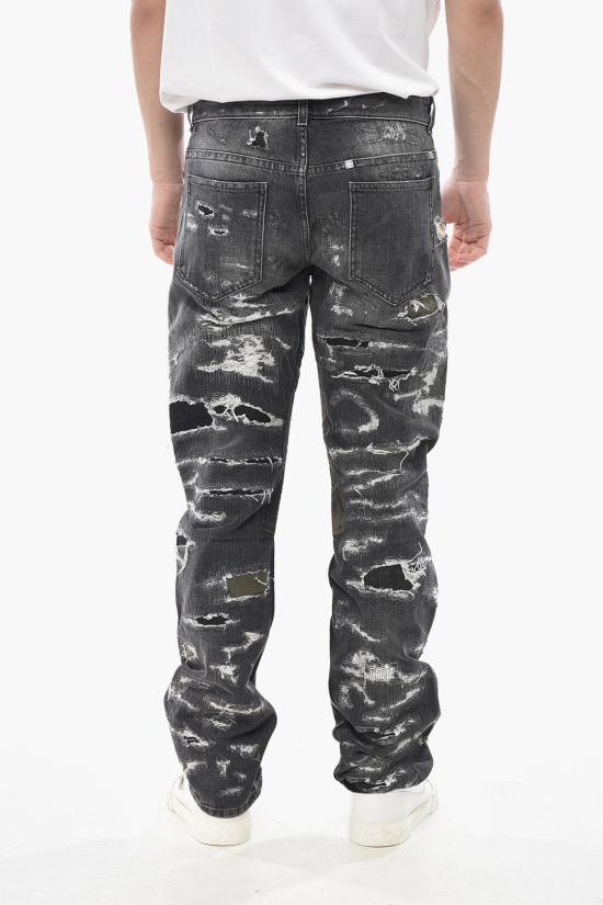  지방시 데님 팬츠 BM50VH5Y5Z 001 Gray - GIVENCHY