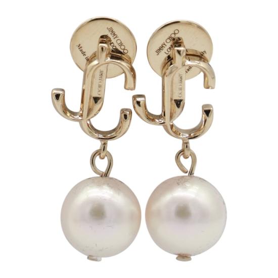 26SS 지미추 주얼리 JCPEARLEARRINGDXQ0C9456
