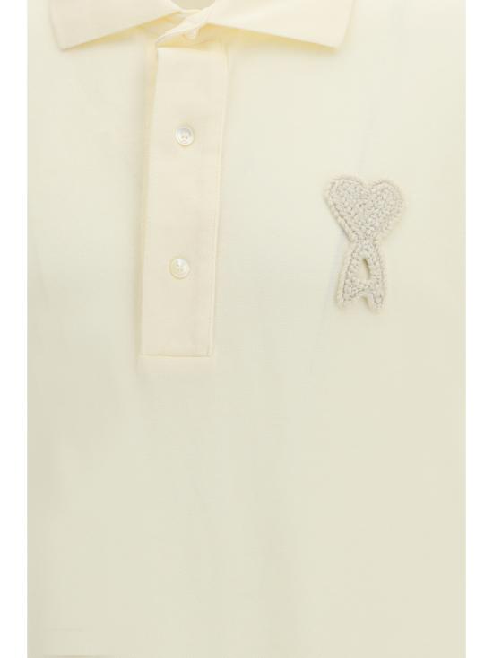 26SS 아미 폴로 티셔츠 UPL428JE0221 136 CREAM - AMI
