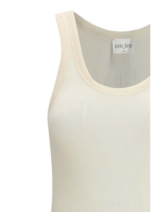 26SS 포르테포르테 반팔 티셔츠 14645MYTSHIRT F49A0037 CREAM - FORTE FORTE