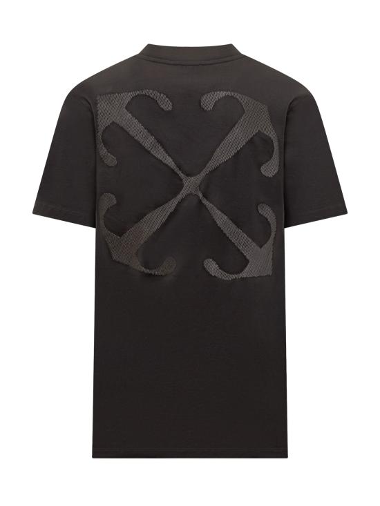  오프화이트 반팔 티셔츠 OMAA027S24JER002 1001 BLACK WHITE - OFF WHITE