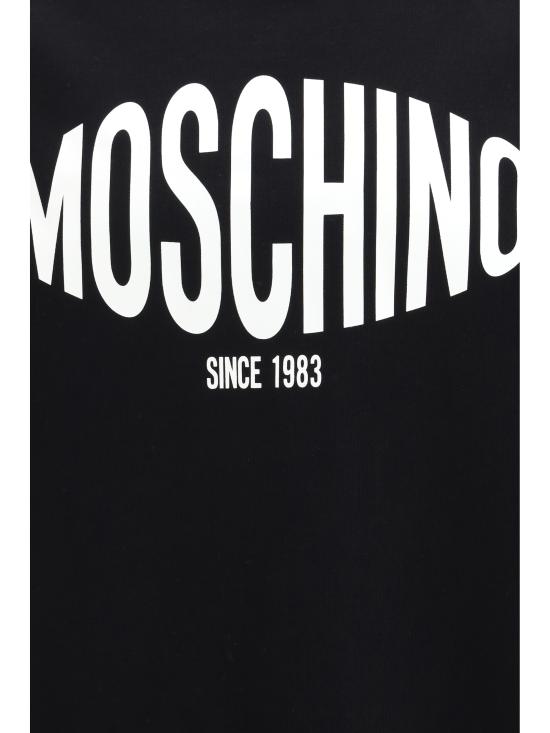 26SS 모스키노 후드 티셔츠 261ZZA17130228 1555 BLACK - MOSCHINO