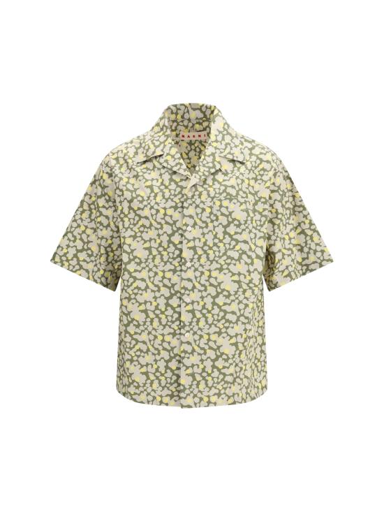 26SS 마르니 긴팔 셔츠 CUMU0213A5UTC576 VIV56 GREEN