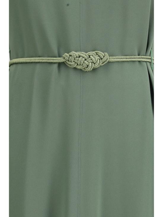 26SS 포르테포르테 롱 원피스 14554MYDRESS F49A3013 GREEN - FORTE FORTE