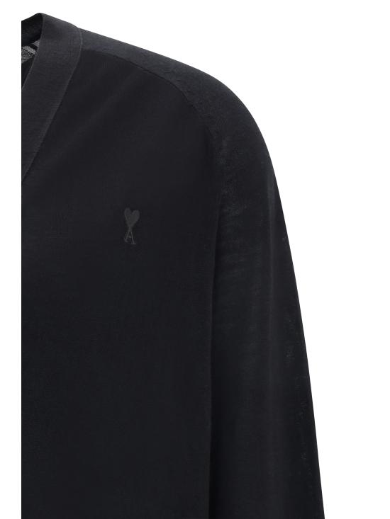 26SS 아미 스웨터 HKC384KN0039 0180 BLACK - AMI