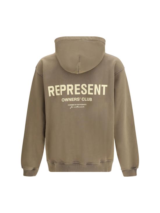 26SS 리프레젠트 후드 티셔츠 OCM41113 ALMOND BROWN - REPRESENT