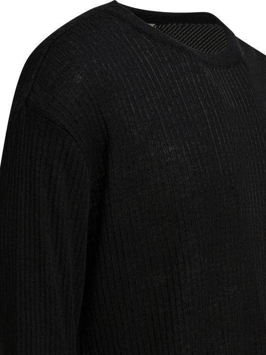 26SS 엠에프펜 스웨터 M126 058COMPANION JUMPERBLACK RIB Black - MFPEN