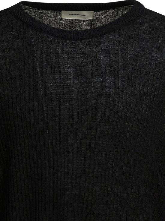 26SS 엠에프펜 스웨터 M126 058COMPANION JUMPERBLACK RIB Black - MFPEN
