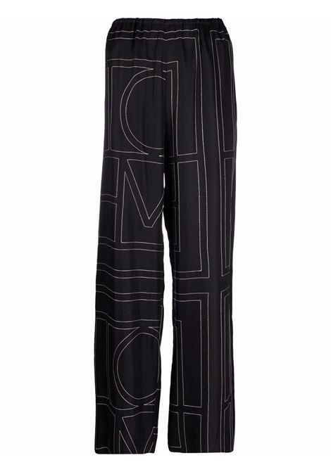 26SS 토템 스트레이트 팬츠 213255707925 001 BLACK - TOTEME