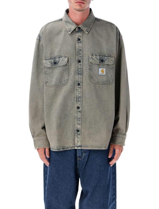 25FW 칼하트 WIP 데님 셔츠 I035821 3FUGD BLUE GARMENT DYED