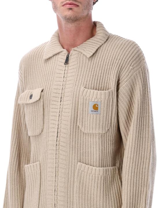 25FW 칼하트 WIP 집업 니트 I035399 2LPXX FLEUR DE SEL - CARHARTT WIP