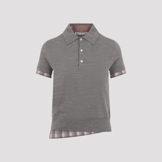 26SS 아크네 스튜디오 반팔 티셔츠 A60644 CUO LIGHT BROWN MELANGE NUDE NEUTRALS - ACNE STUDIOS