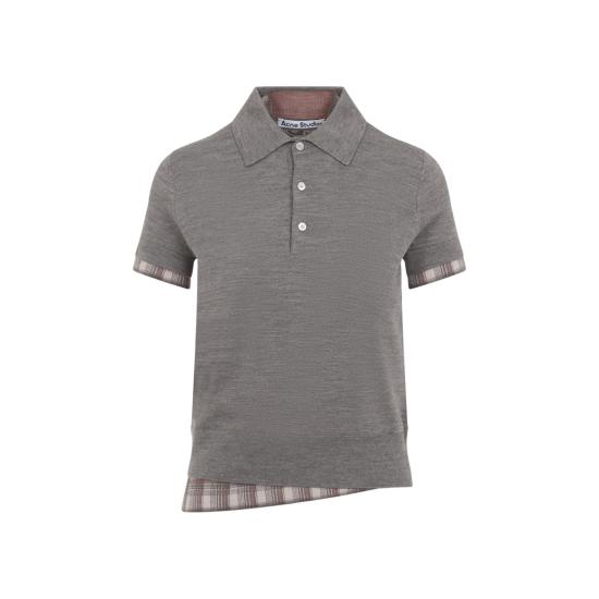 26SS 아크네 스튜디오 반팔 티셔츠 A60644 CUO LIGHT BROWN MELANGE NUDE NEUTRALS