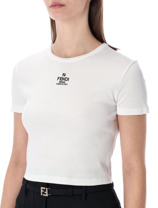 26SS 펜디 반팔 티셔츠 FS8110ANQM F0ZNM WHITE - FENDI