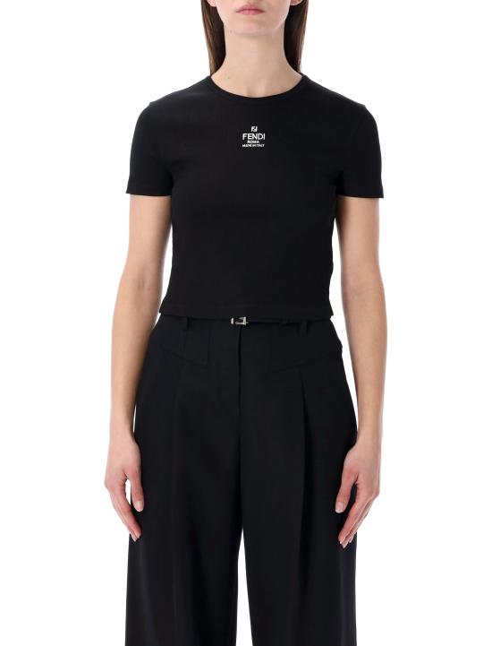 26SS 펜디 반팔 티셔츠 FS8110ANQM F0GME BLACK