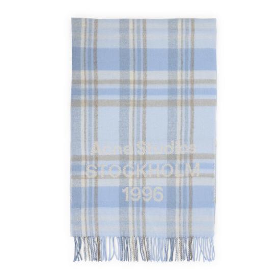 26SS 아크네 스튜디오 머플러/스카프 CA0385 DIM AQUA BLUE BEIGE