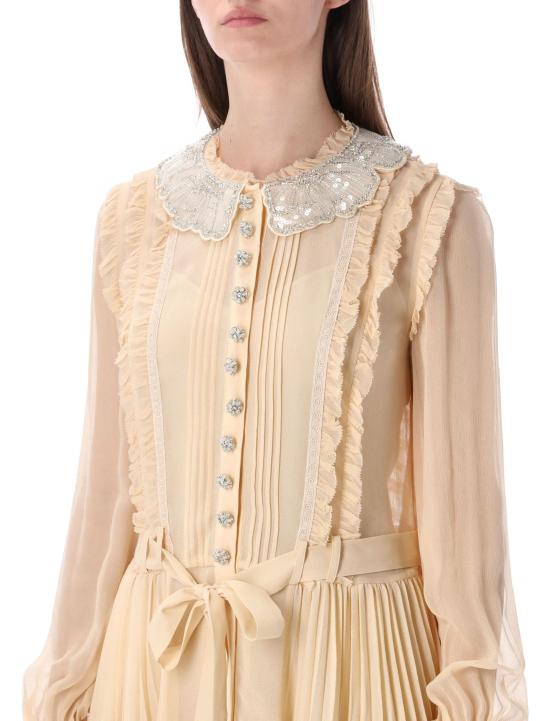 26SS 셀프 포트레이트 원피스 RS26034ST TAN TAN BEIGE - SELF PORTRAIT