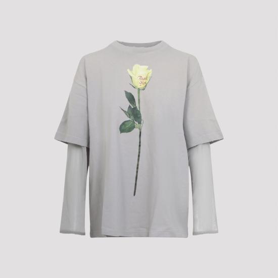 26SS 아크네 스튜디오 반팔 티셔츠 AL0515 AAB LIGHT GREY - ACNE STUDIOS