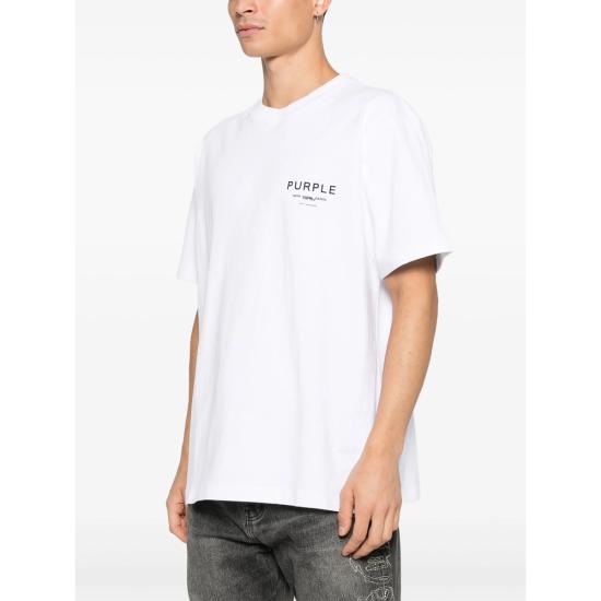 26SS 퍼플 브랜드 반팔 티셔츠 P117 HWSP WHITE WHITE - PURPLE BRAND