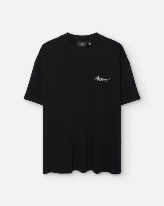 26SS 리프레젠트 반팔 티셔츠 OCM41201 001BLACK Black