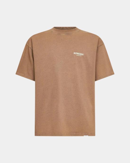 26SS 리프레젠트 반팔 티셔츠 OCM41114 16ALMOND Beige