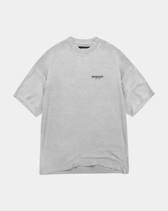 26SS 리프레젠트 반팔 티셔츠 OCM41114 158ASH GREY Grey