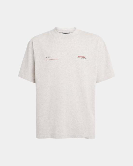 26SS 리프레젠트 셔츠 MLM4274 30CREAM MARL Grey