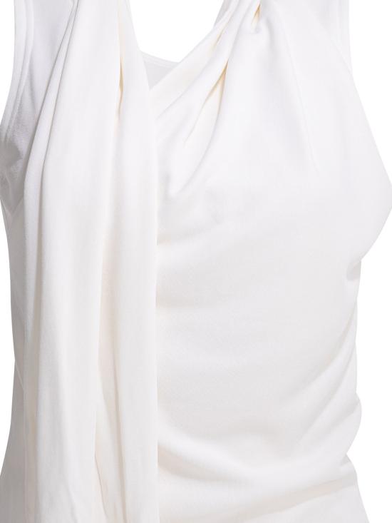 26SS 아미 저지 슬리브리스 라발리에르 탑 FTP827 JE0223136 White - AMI
