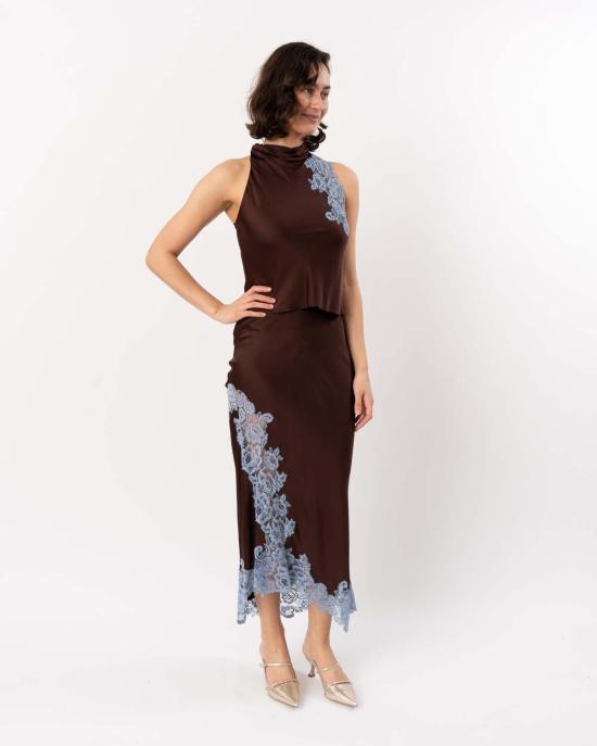  에이엘씨 미디 스커트 A.L.C. 올리비아 스커트 가나슈/프렌치 블루 - A.L.C.