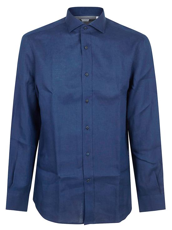 26SS 브루넬로 쿠치넬리 긴팔 셔츠 MM6840627 C011 NAVY